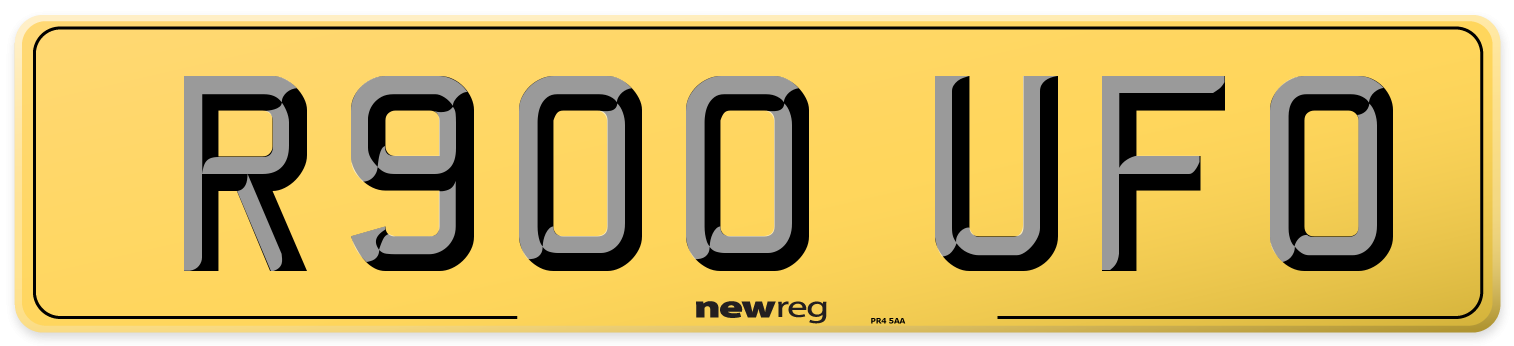 R900 UFO Rear Number Plate