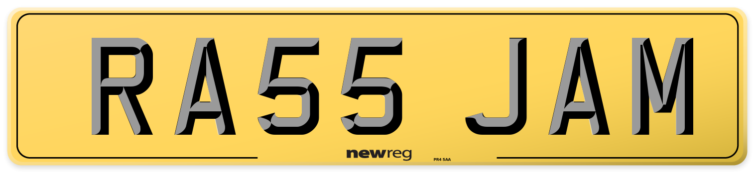 RA55 JAM Rear Number Plate
