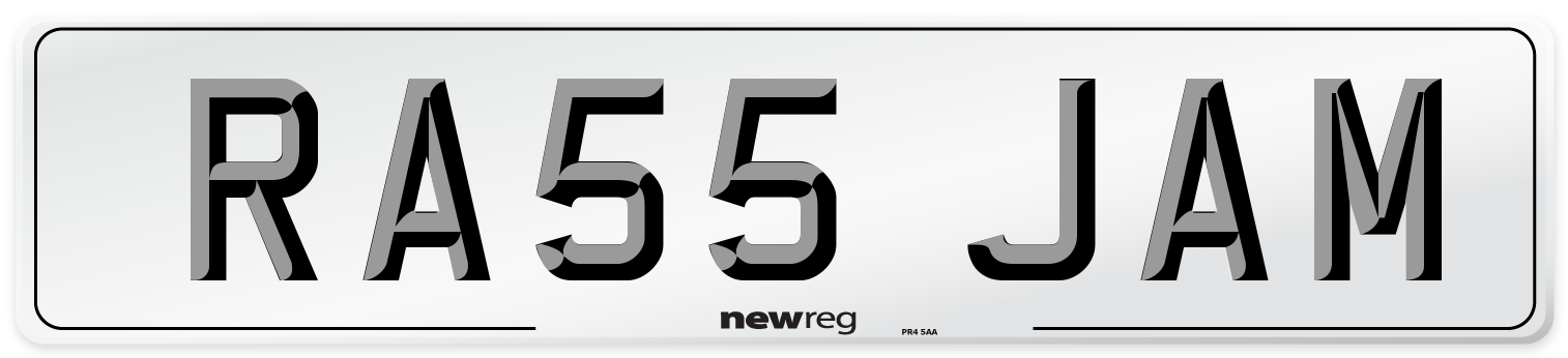 RA55 JAM Front Number Plate