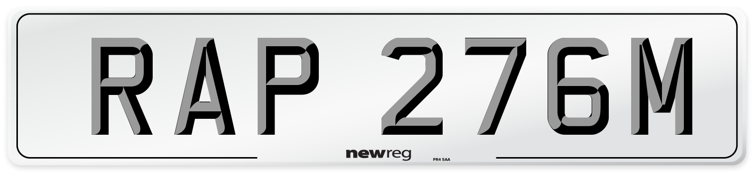 RAP 276M Front Number Plate