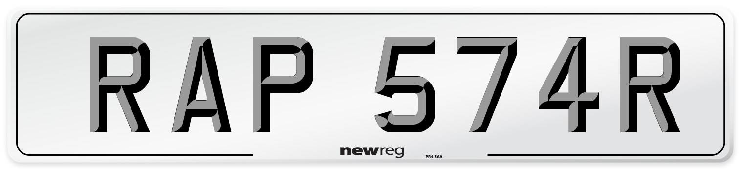 RAP 574R Front Number Plate