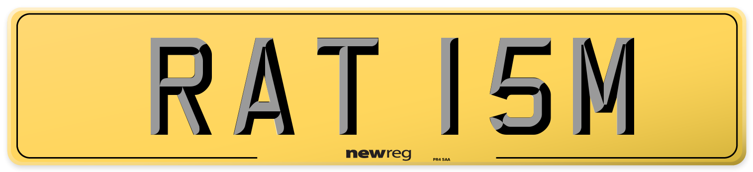 RAT 15M Rear Number Plate