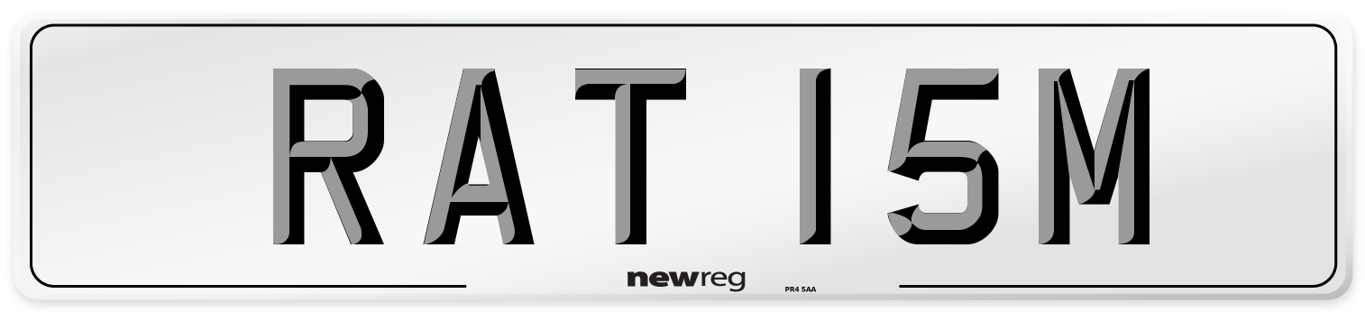 RAT 15M Front Number Plate