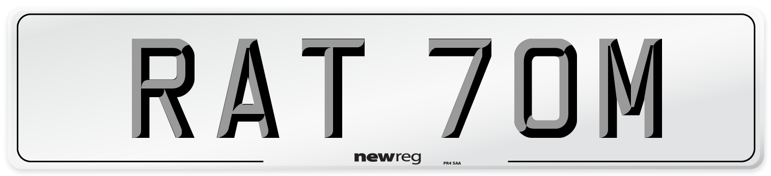 RAT 70M Front Number Plate