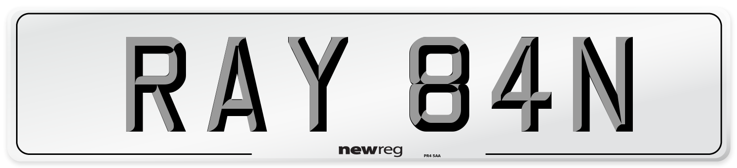 RAY 84N Front Number Plate