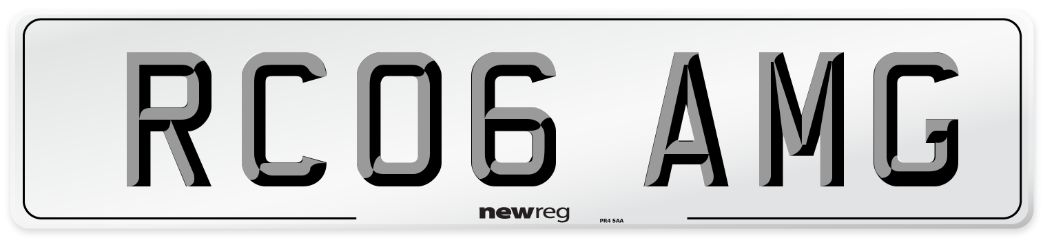 RC06 AMG Front Number Plate