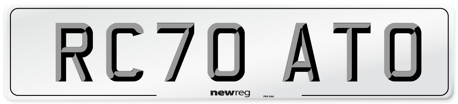 RC70 ATO Front Number Plate