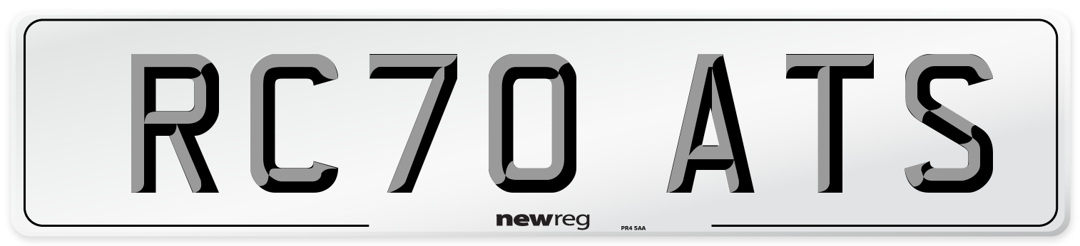 RC70 ATS Front Number Plate