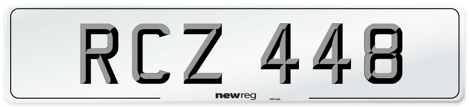 RCZ 448 Front Number Plate