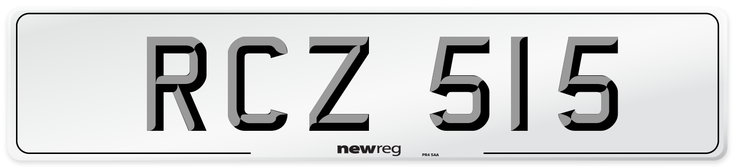 RCZ 515 Front Number Plate