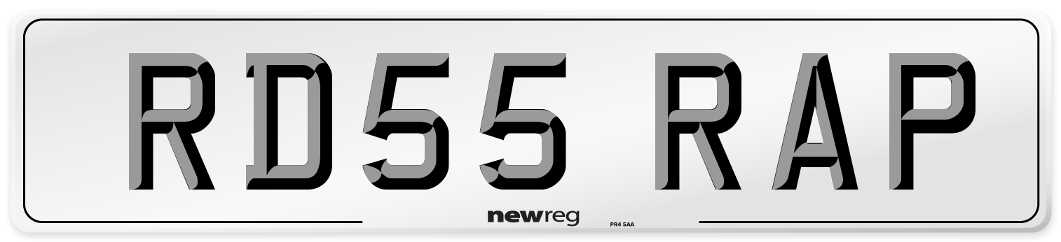 RD55 RAP Front Number Plate