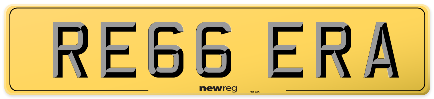 RE66 ERA Rear Number Plate