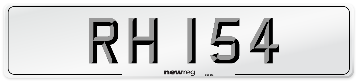 RH 154 Front Number Plate