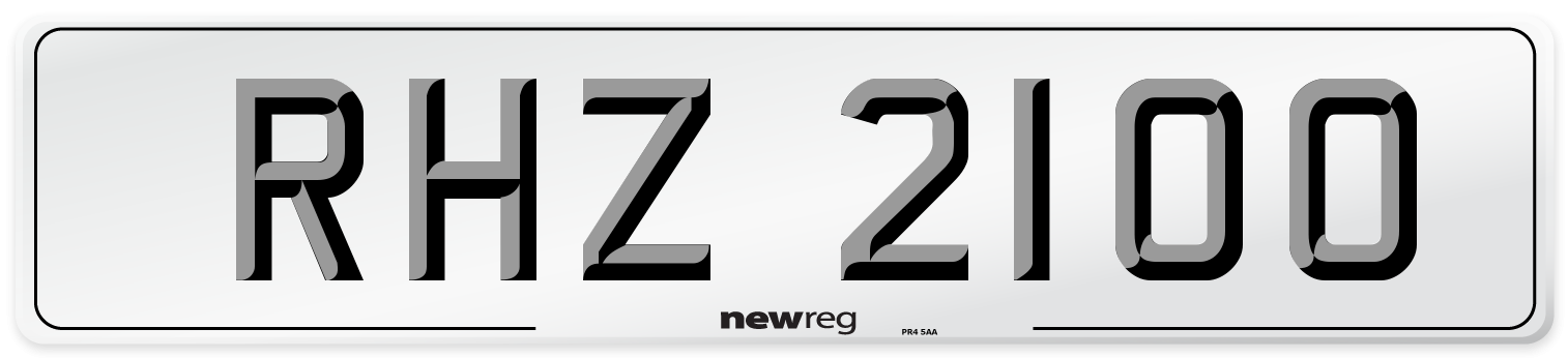 RHZ 2100 Front Number Plate
