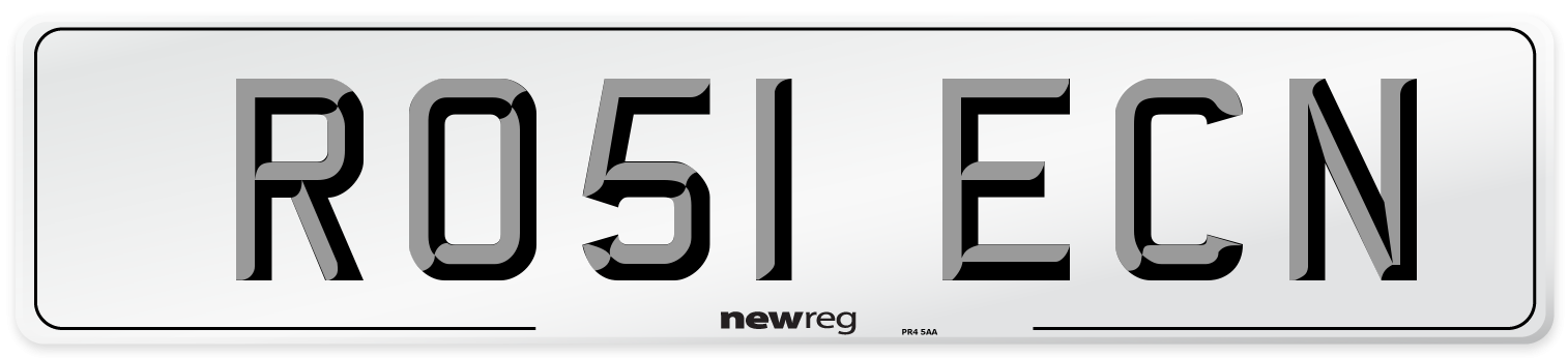 RO51 ECN Front Number Plate