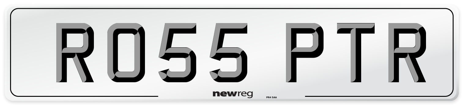 RO55 PTR Front Number Plate