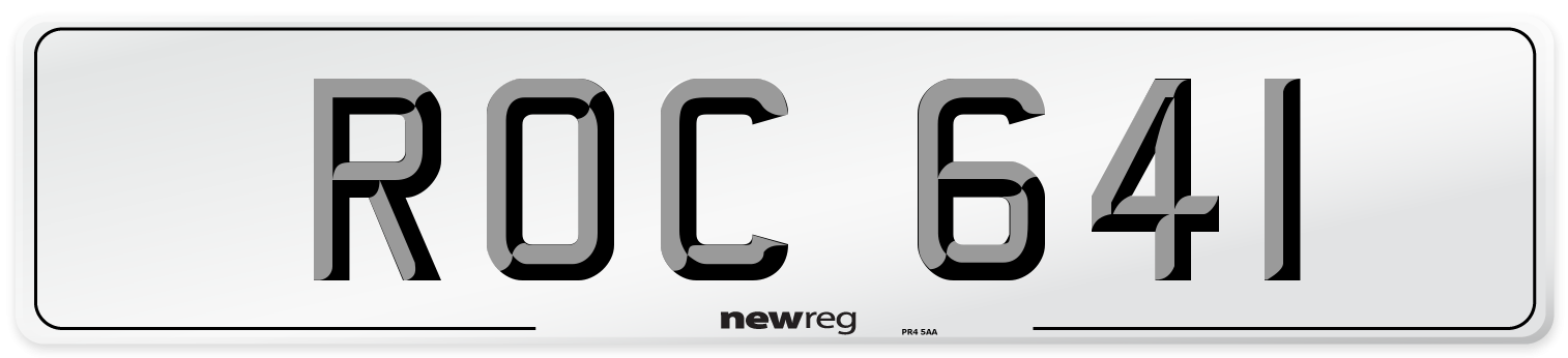 ROC 641 Front Number Plate