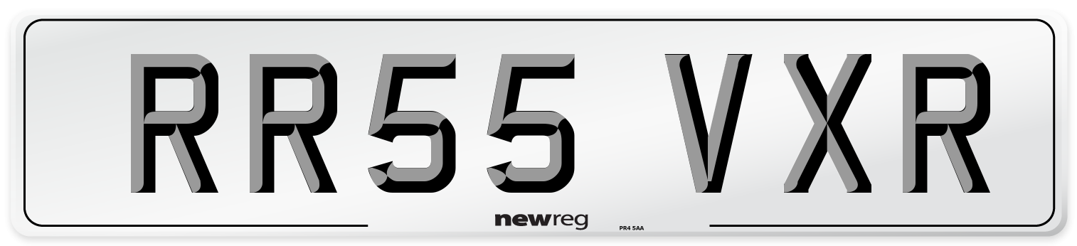 RR55 VXR Front Number Plate