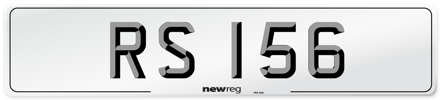 RS 156 Front Number Plate
