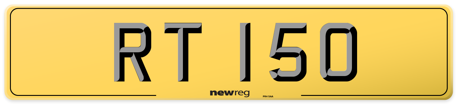 RT 150 Rear Number Plate