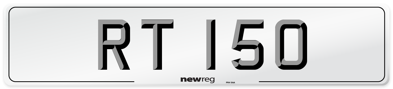 RT 150 Front Number Plate