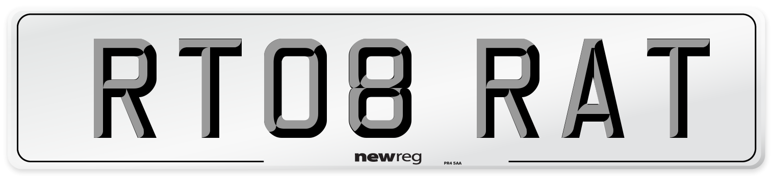 RT08 RAT Front Number Plate
