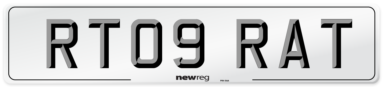 RT09 RAT Front Number Plate