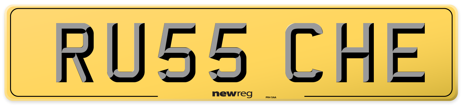 RU55 CHE Rear Number Plate