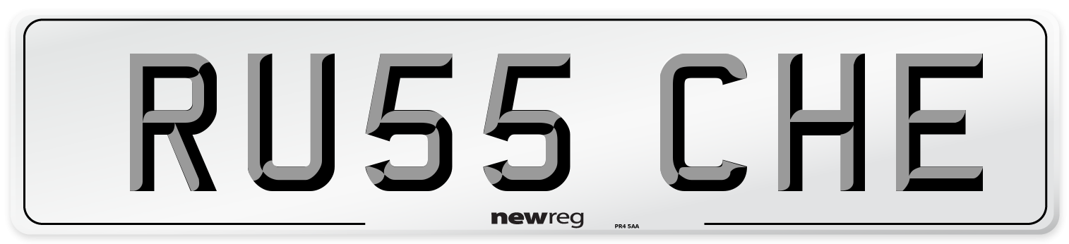 RU55 CHE Front Number Plate