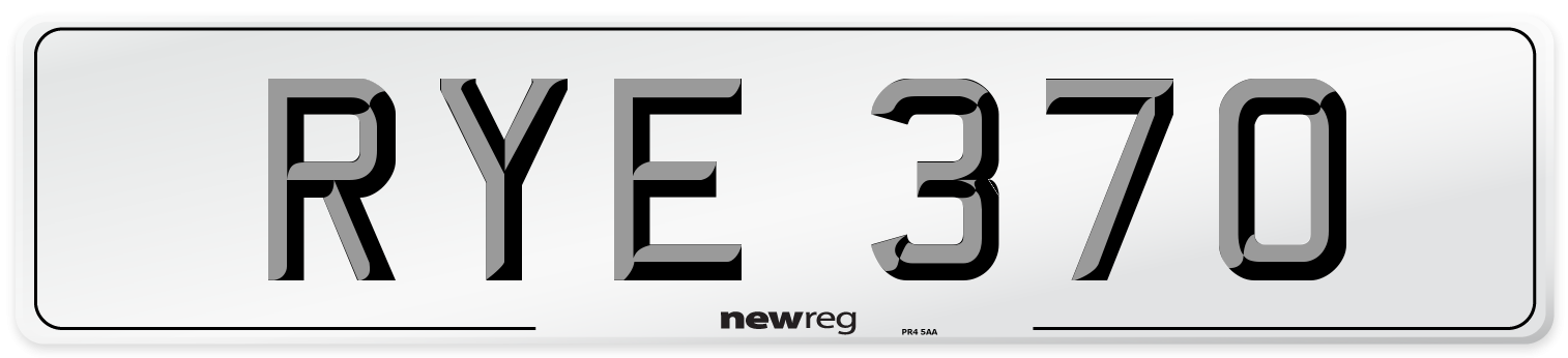 RYE 370 Front Number Plate