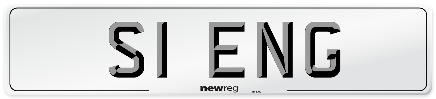 S1 ENG Front Number Plate