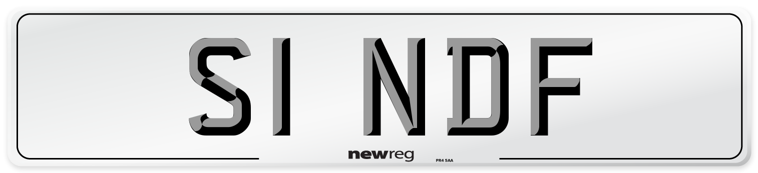 S1 NDF Front Number Plate