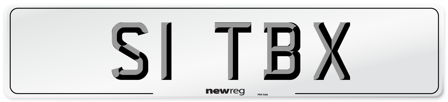 S1 TBX Front Number Plate