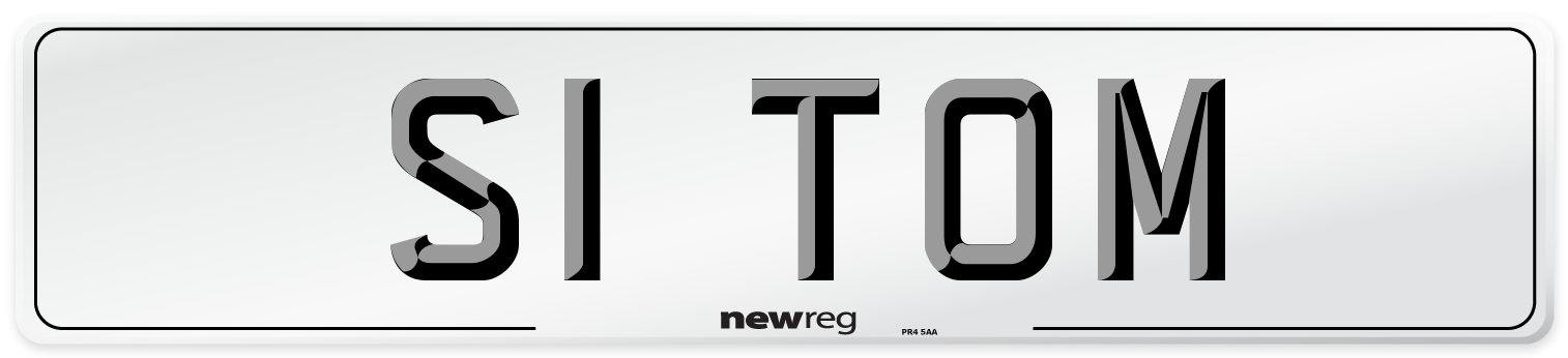 S1 TOM Front Number Plate