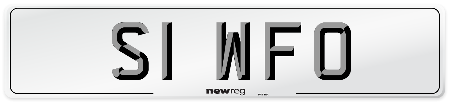 S1 WFO Front Number Plate