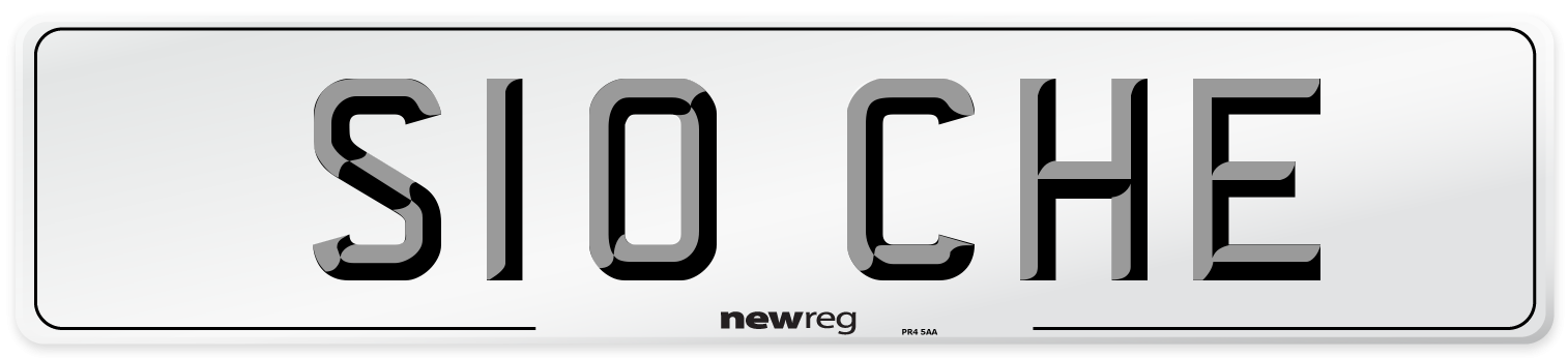 S10 CHE Front Number Plate