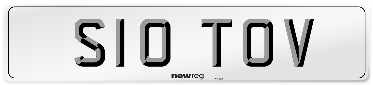 S10 TOV Front Number Plate