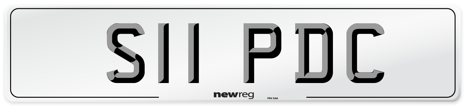 S11 PDC Front Number Plate