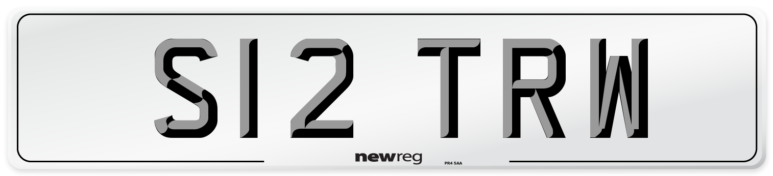 S12 TRW Front Number Plate