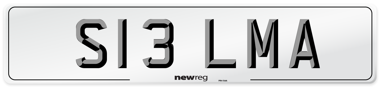 S13 LMA Front Number Plate