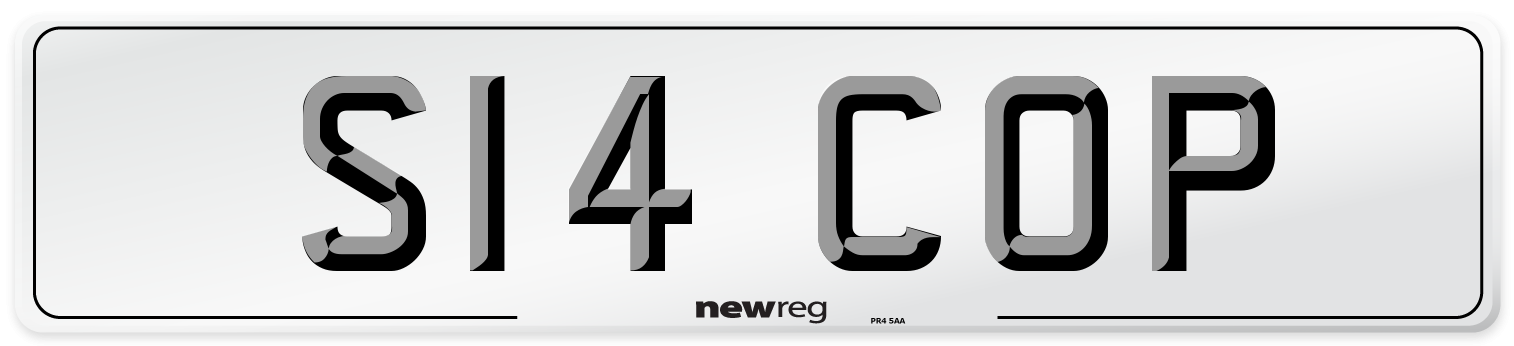 S14 COP Front Number Plate