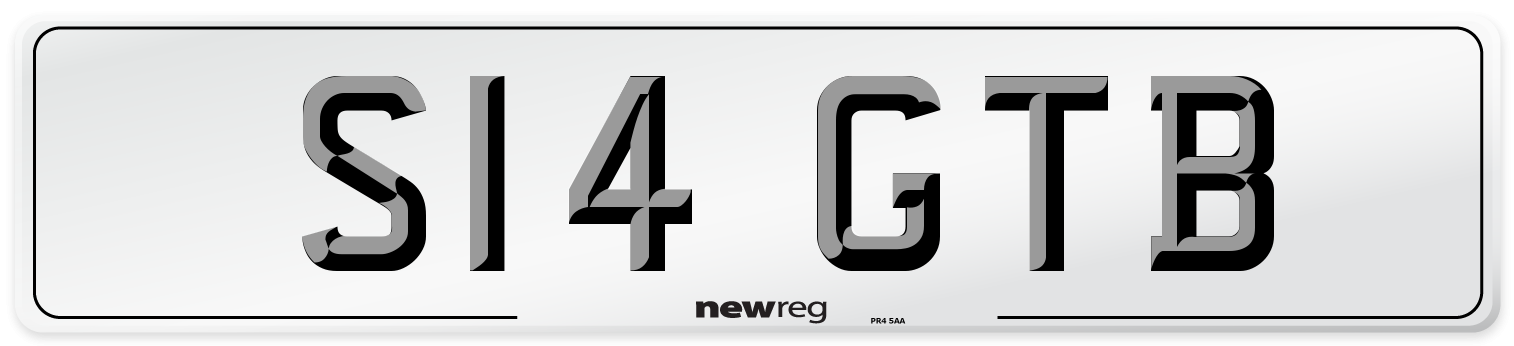 S14 GTB Front Number Plate