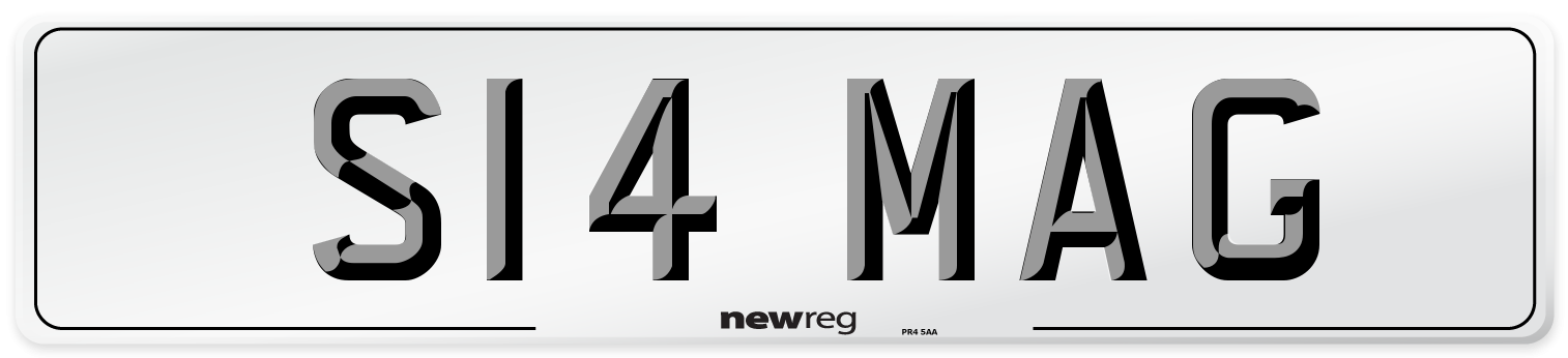 S14 MAG Front Number Plate