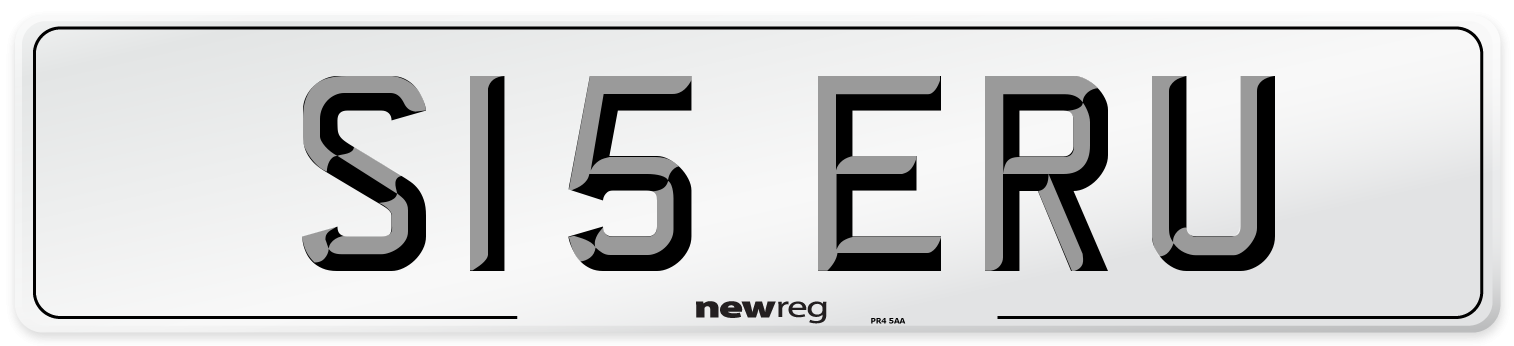 S15 ERU Front Number Plate