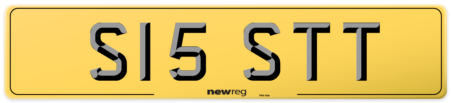 S15 STT Rear Number Plate