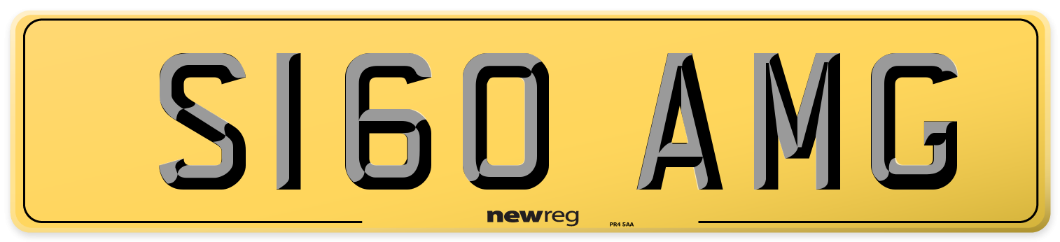 S160 AMG Rear Number Plate
