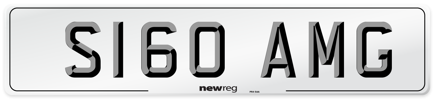 S160 AMG Front Number Plate