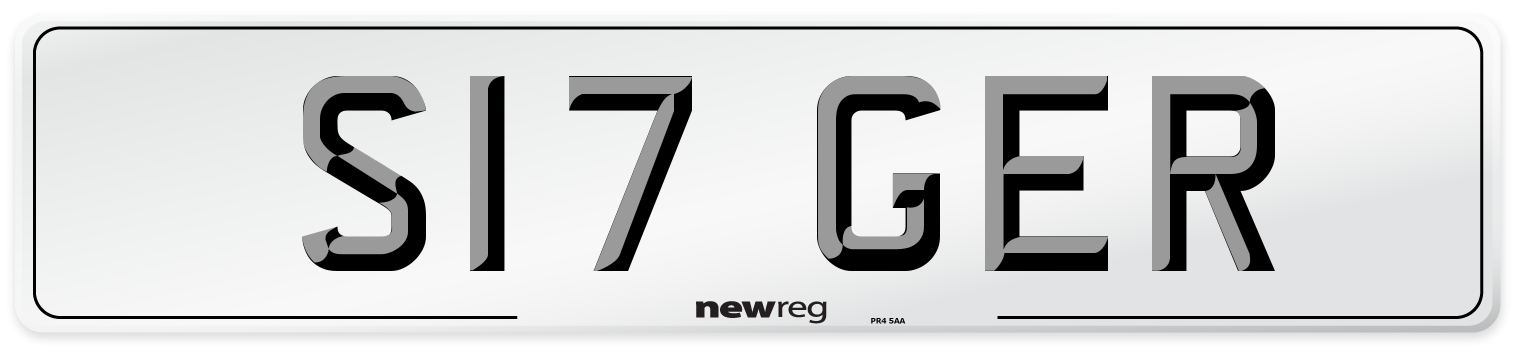 S17 GER Front Number Plate