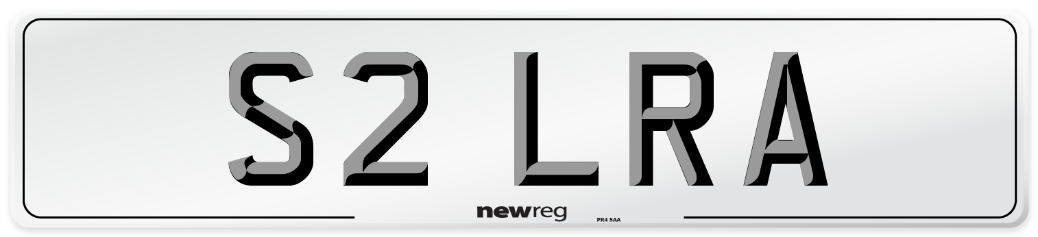 S2 LRA Front Number Plate