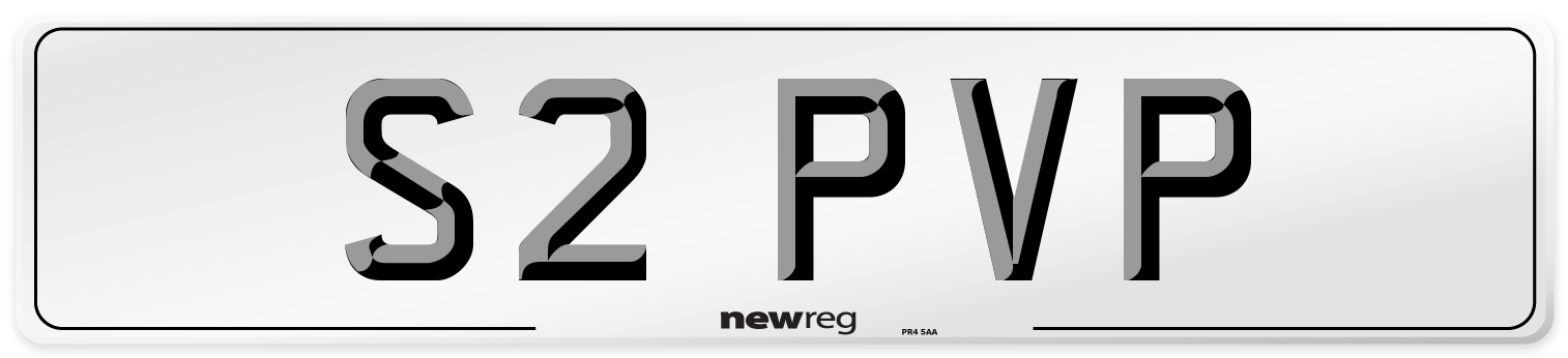 S2 PVP Front Number Plate